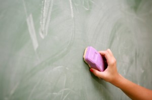 blackboard erasing