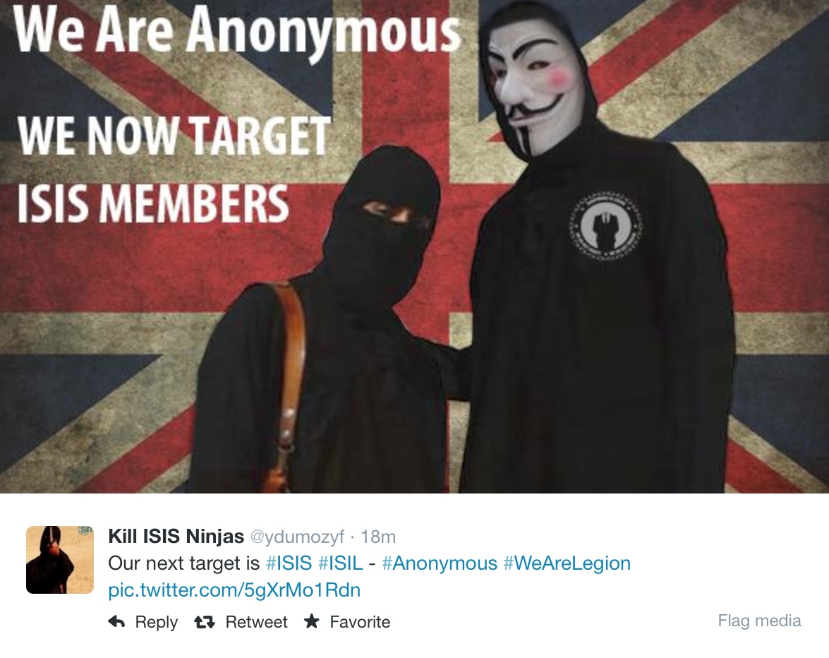 6000 ISIS twitter accounts disabled – Attack by “Anonymous” Hackers – War has just begun