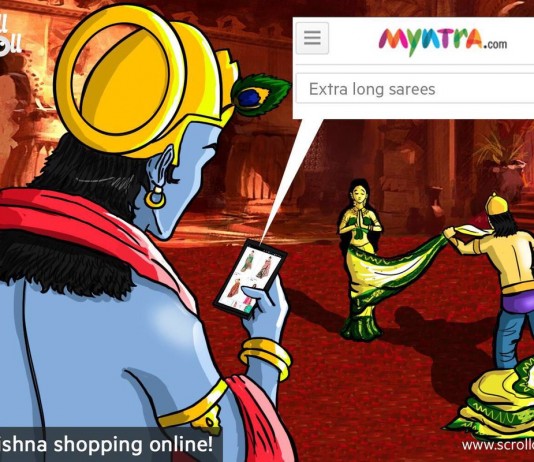 Twitter trolled Myntra for Scroll Droll’s fault.