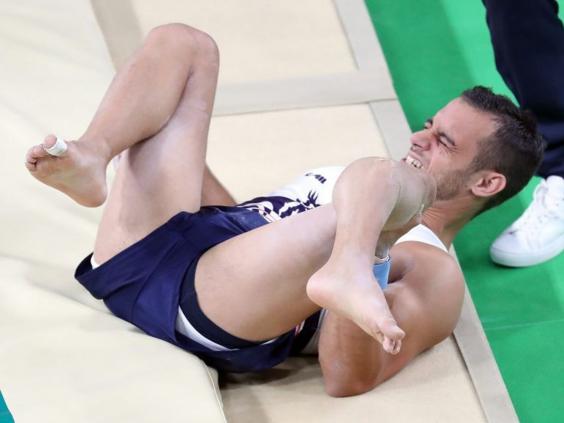 Dark Pages of Olympics : "Samir Said"  A French gymnast who broke his leg