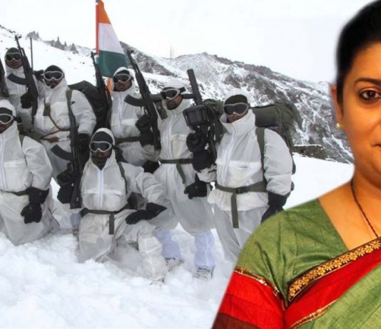 Smriti Irani to celebrate Rakhi with Siachen Jawans. Smriti Irani to celebrate Rakhi with Siachen Jawans.