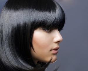 Hairstyle.Beautiful Brunette Girl.Healthy Hair