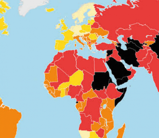 What rank does India hold in journalism? Is it holding a low freedom rank?