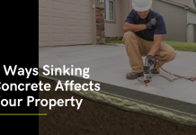 3 Ways Sinking Concrete Affects Your Property 3 Ways Sinking Concrete Affects Your Property