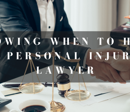 Knowing When To Hire A Personal Injury Lawyer